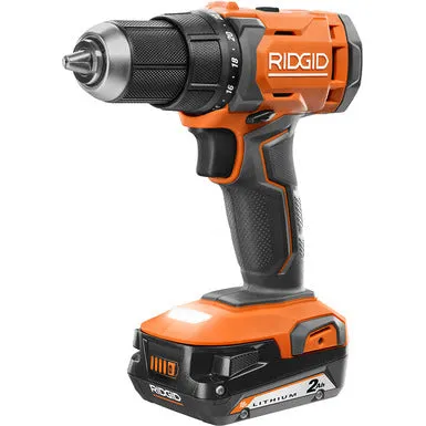 Open Box -  RIDGID 18V Cordless 1/2 in. Drill/Driver Kit with (1) 2.0 Ah Battery and Charger