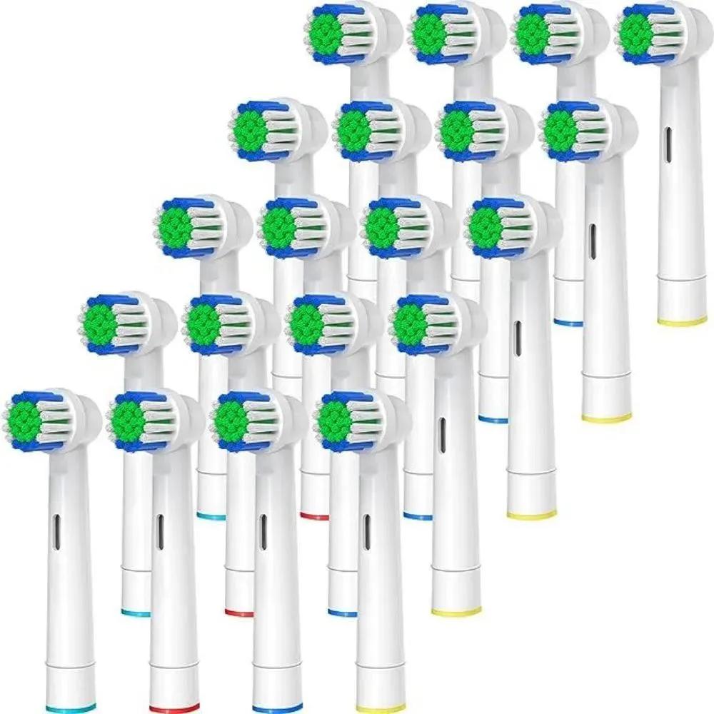 Oral-B Braun Family Pack Toothbrush Heads with Color-Coded Rings for Easy Use!