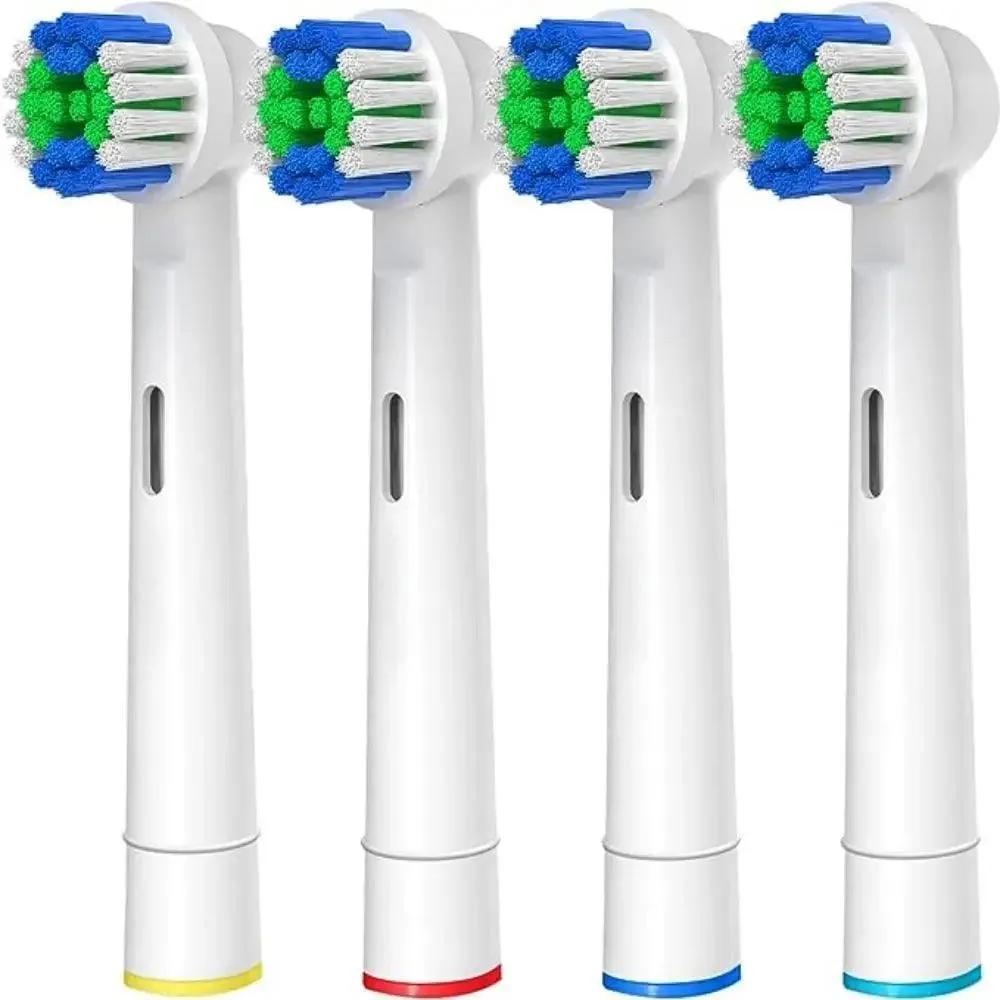 Oral-B Braun Family Pack Toothbrush Heads with Color-Coded Rings for Easy Use!