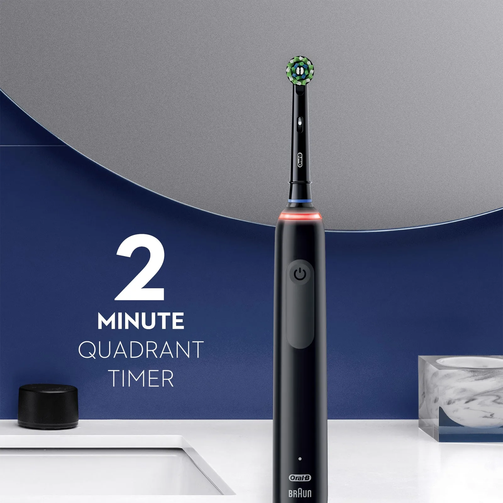 Oral-B Smart 1500 Rechargeable Electric Toothbrush, Black, 1 Ct