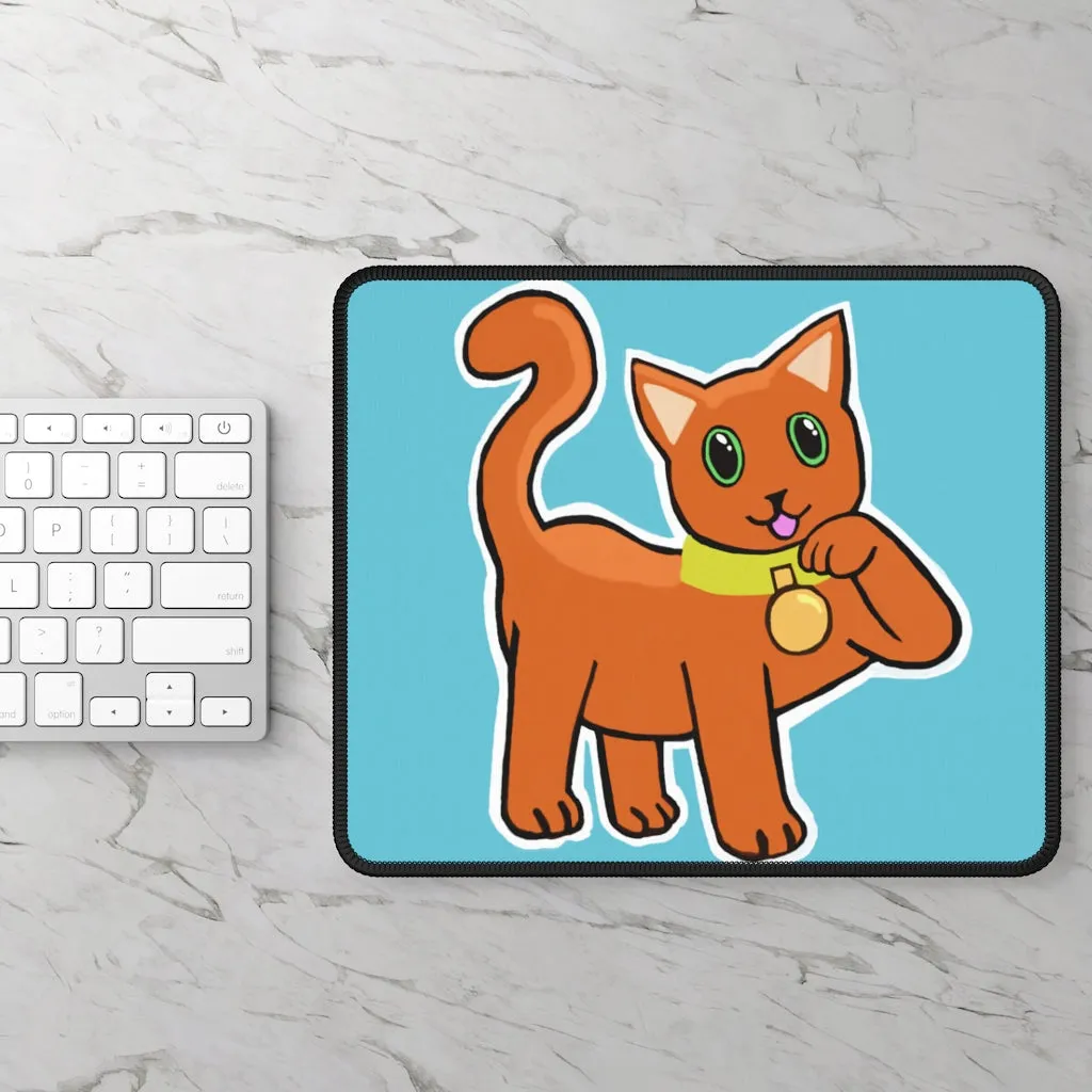 Orange Kitty Gaming Mouse Pad