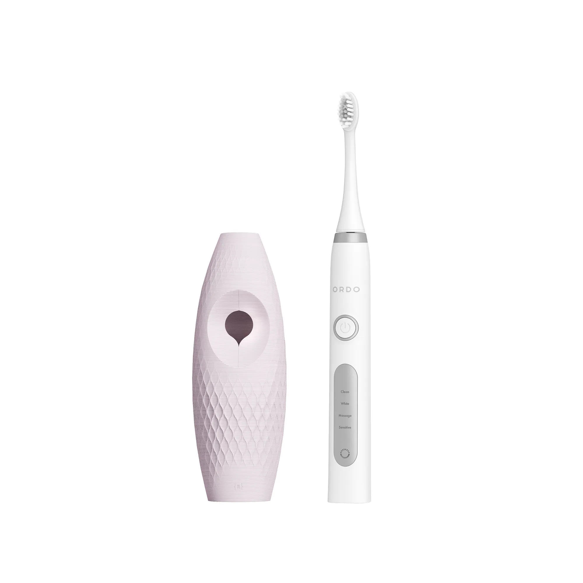 Ordo Sonic  Toothbrush & {access}ories Handle - Pearl Curved Large Diamond