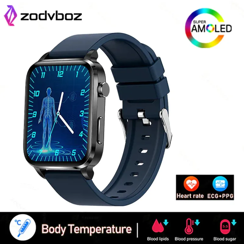 Painless Non-Invasive Blood Sugar Smart Watch Men Laser Treatment Health Blood Pressure Sport