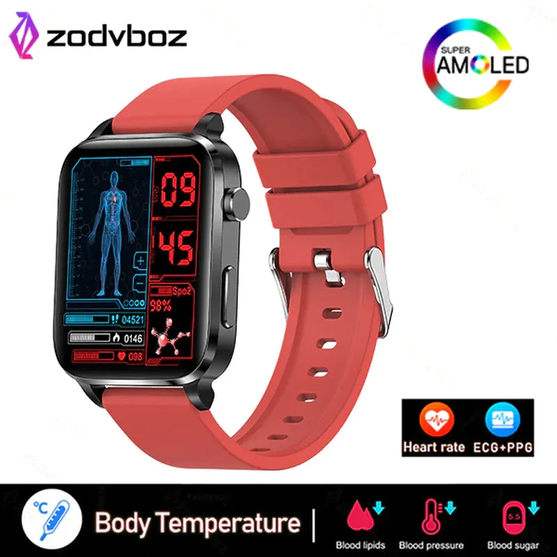 Painless Non-Invasive Blood Sugar Smart Watch Men Laser Treatment Health Blood Pressure Sport