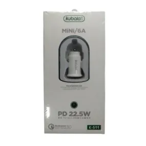 PD 22.5w Mini 6A USB Car Charger K-511 Kubala