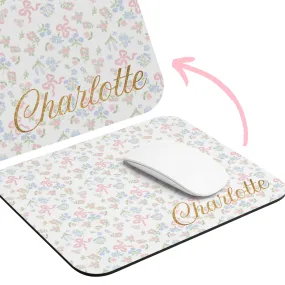 PERSONALIZED Charlotte Non-Slip Mouse Pad | Rubber Base, Durable Cloth Cover and Stain-Resistant