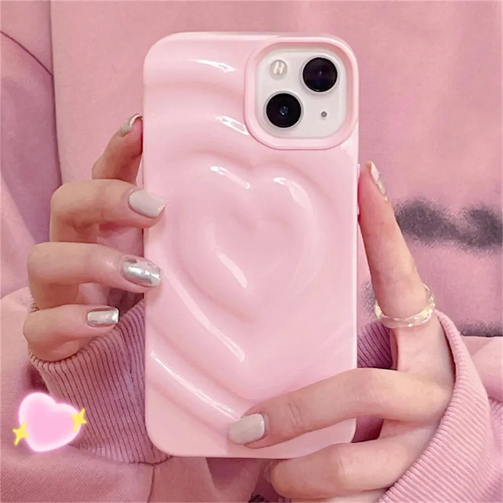 Pink Heart iPhone Case