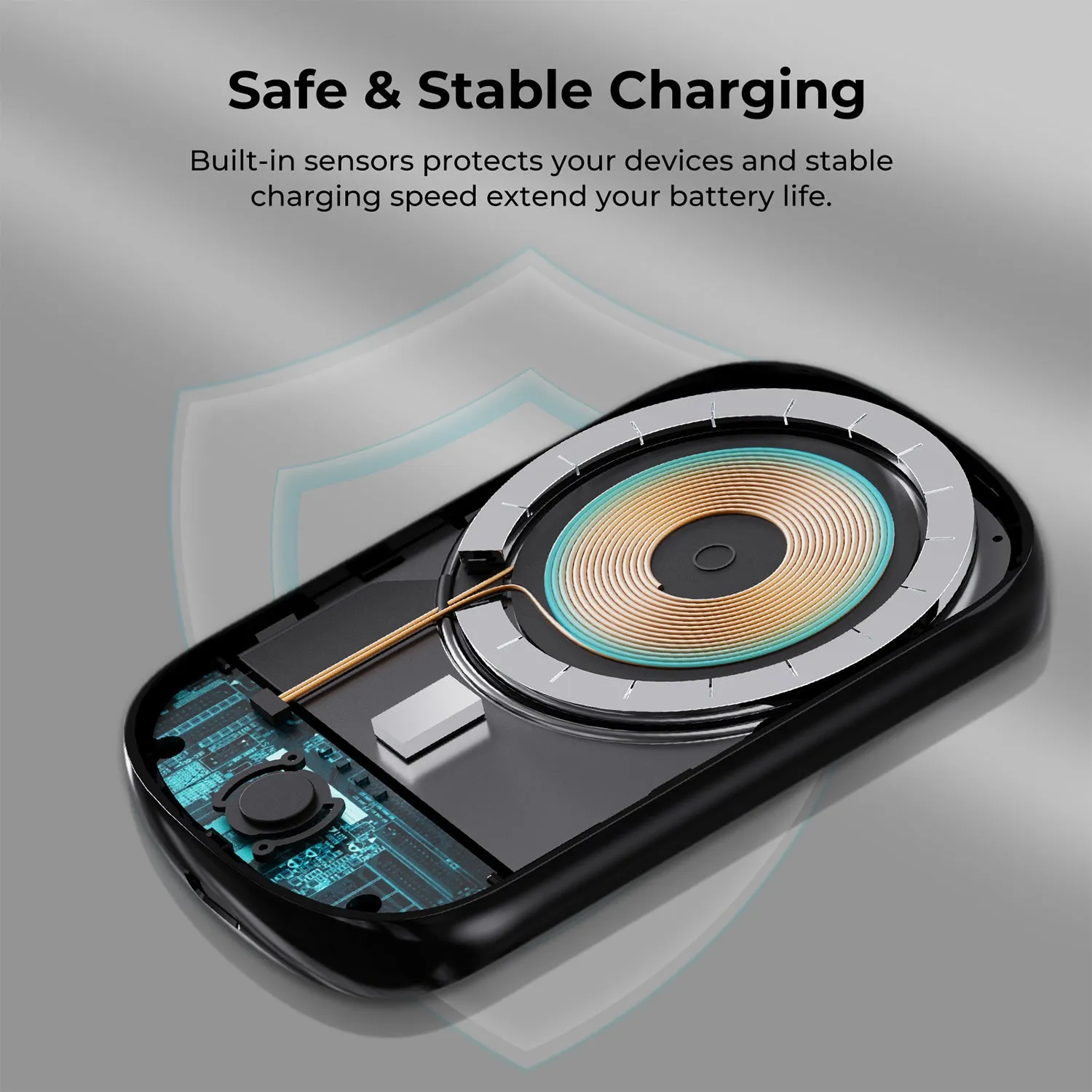 PITAKA Multi-Device Wireless Charging Station with MagSafe Power Bank