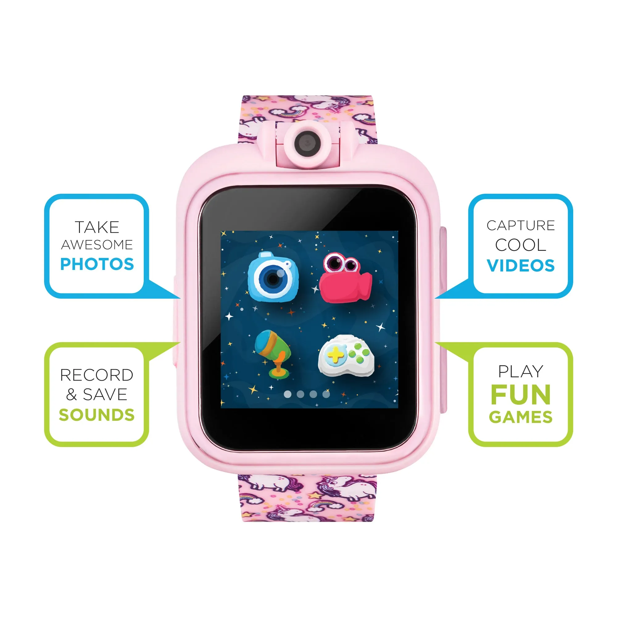 PlayZoom Smartwatch for Kids: Blush Unicorn