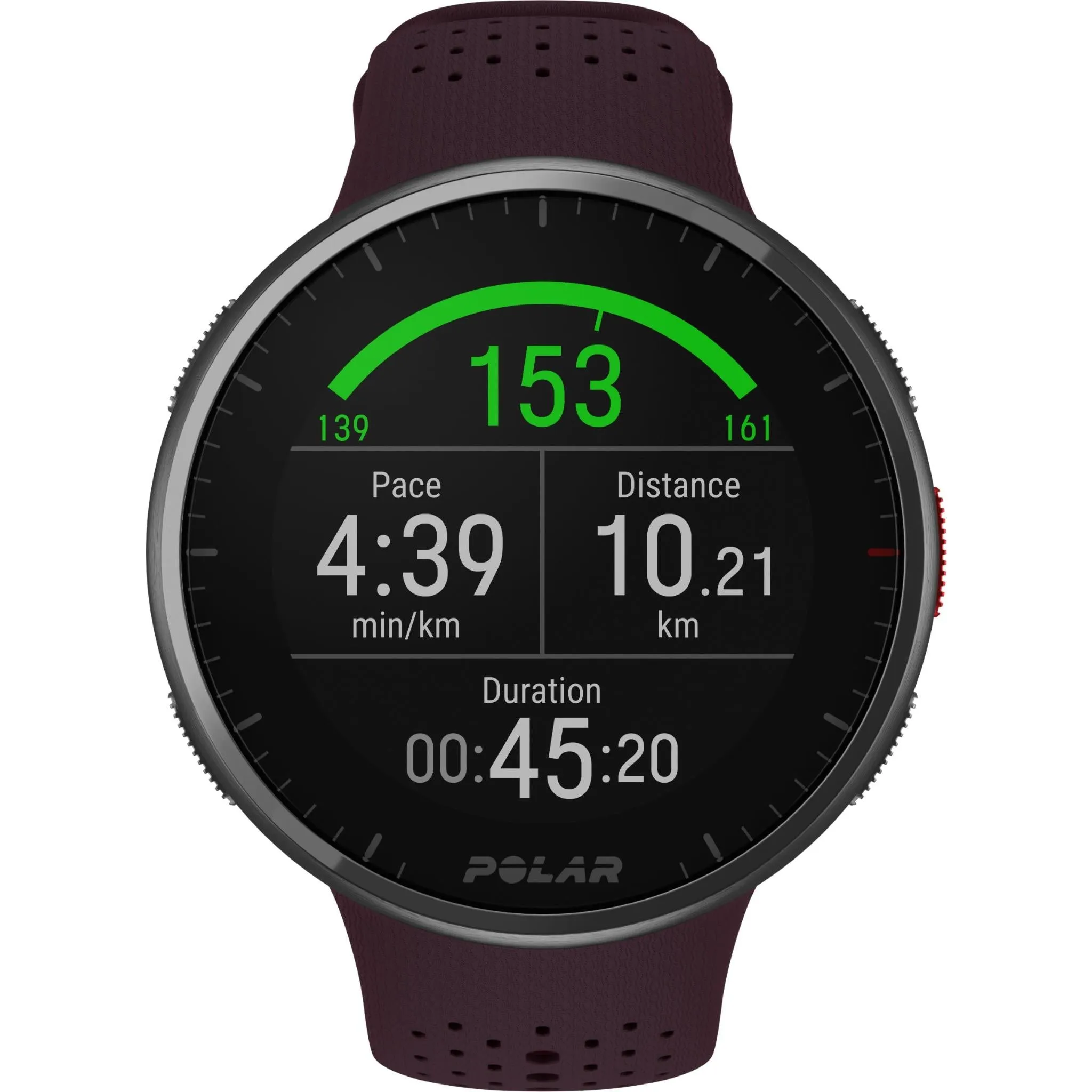 Polar Pacer Pro Advanced GPS Running Watch (Autumn Maroon)