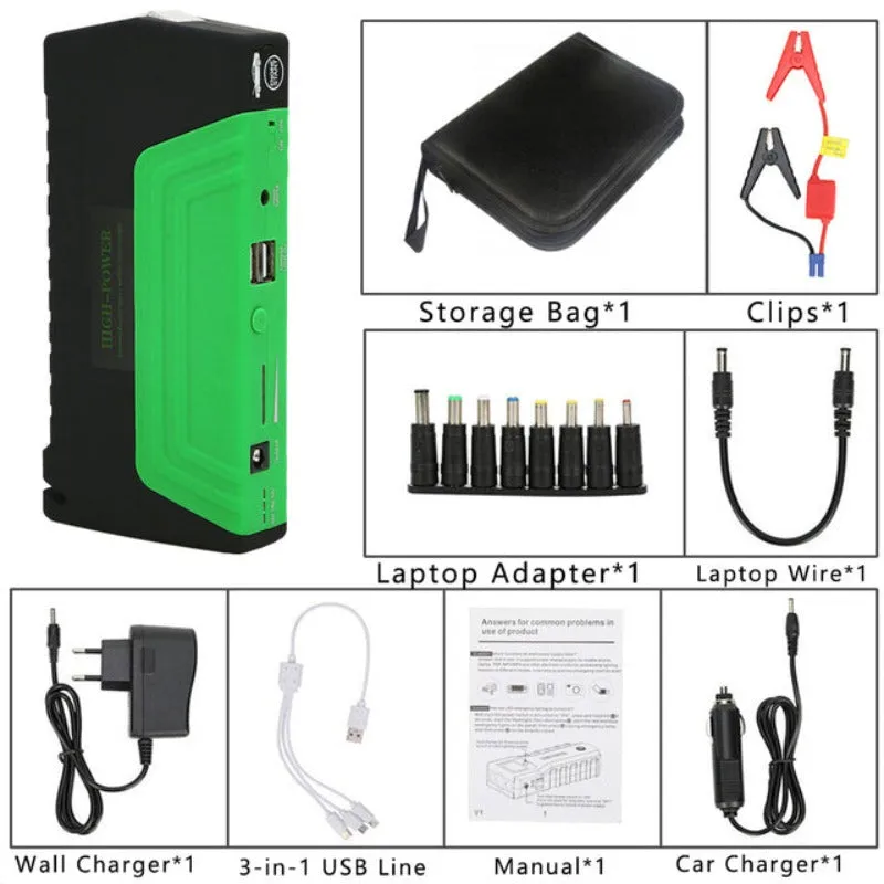 Portable 12v Jump Starter Power Bank