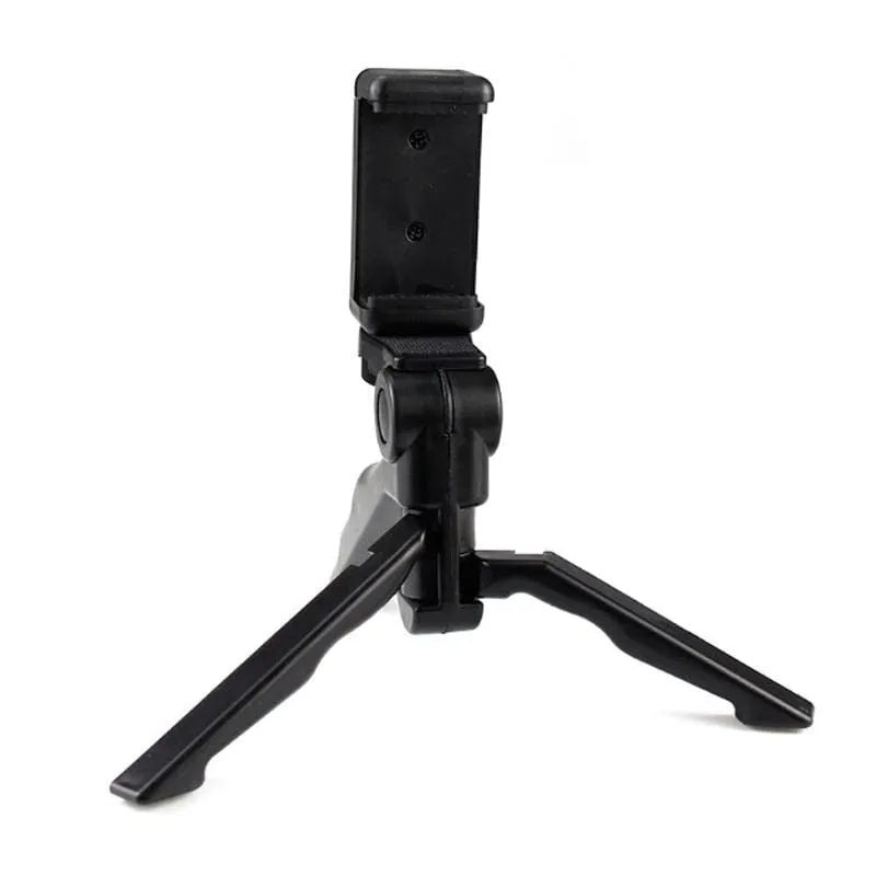 Portable Handheld Pistol Tripod Grip Stabilizer for Camera/Cell Phone, Tabletop Mini Tripod (Black)