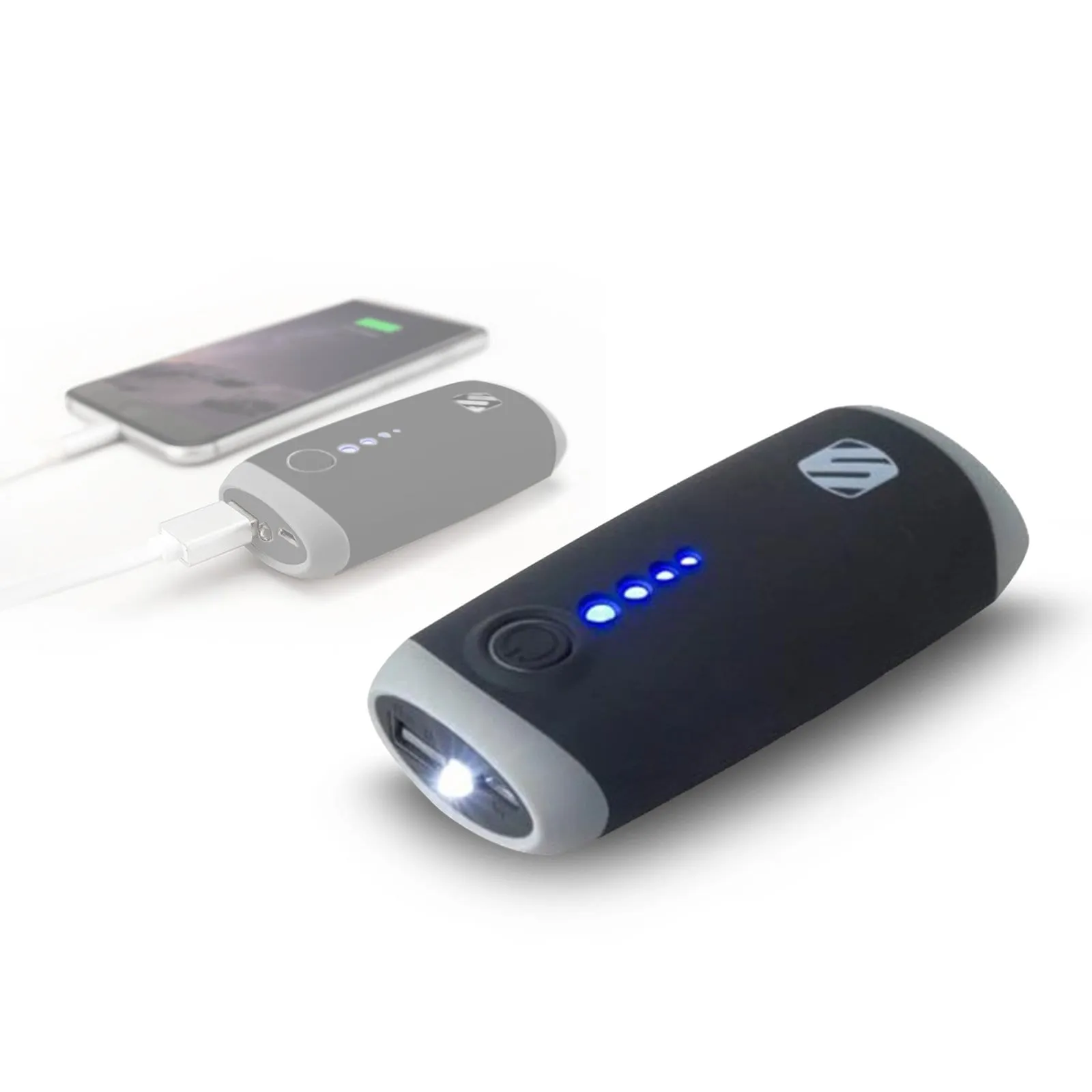 Portable Power Bank w/ Flashlight