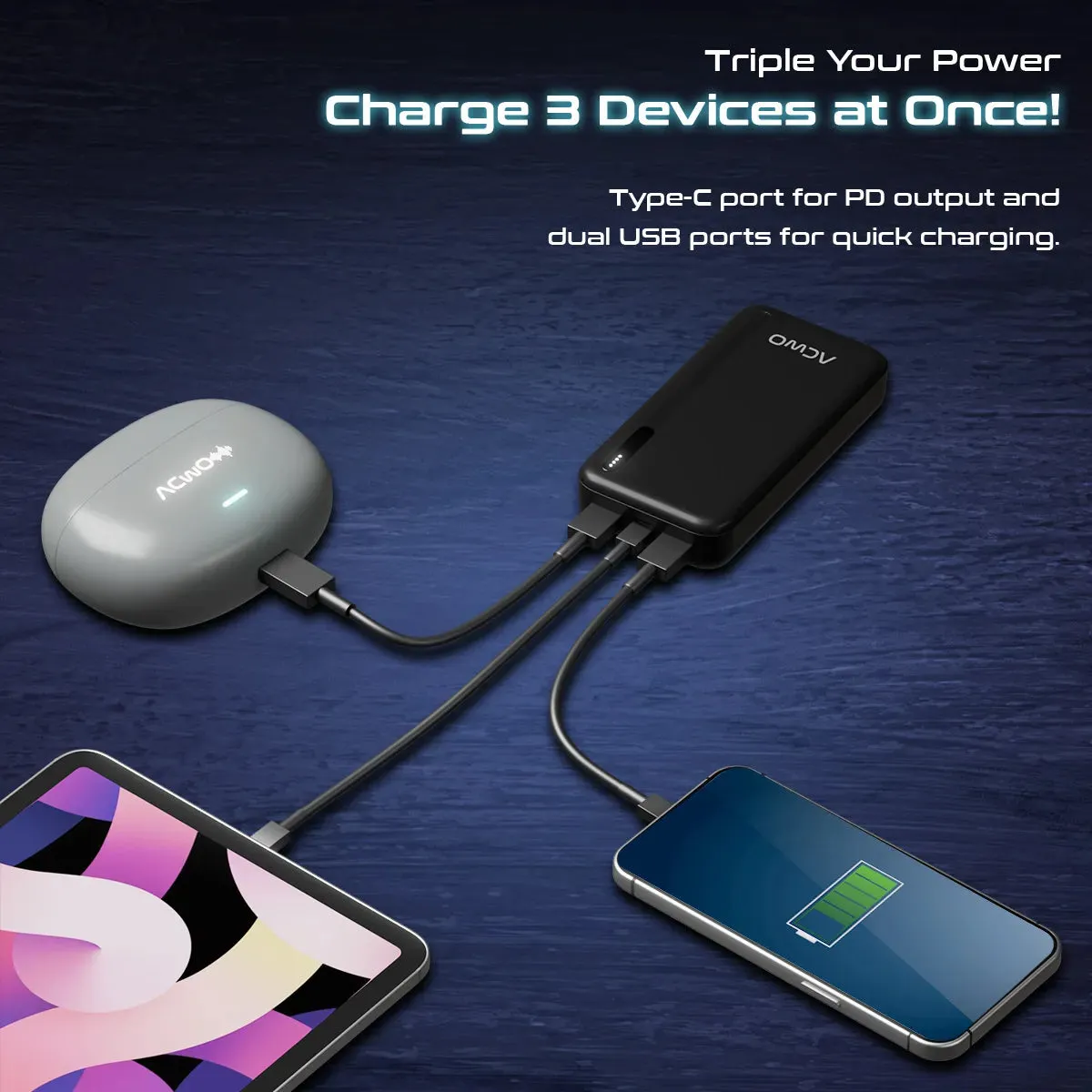 POwER 721 -  20000 mAh Fast Charging Powerbank With 22.5W Output