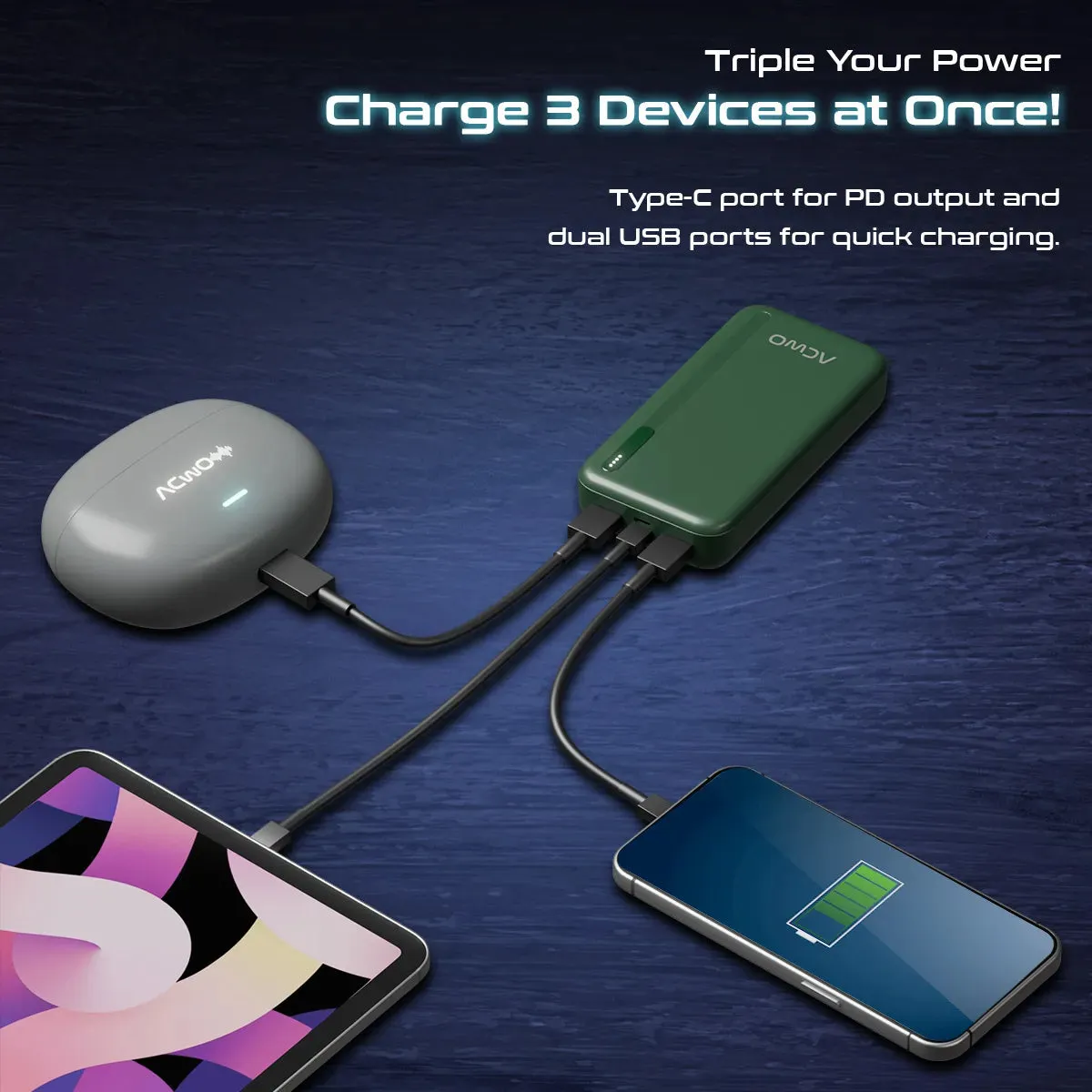 POwER 721 -  20000 mAh Fast Charging Powerbank With 22.5W Output