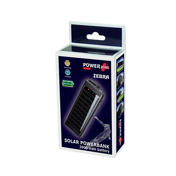 POWERplus Zebra 2000 mAh Solar Power Bank