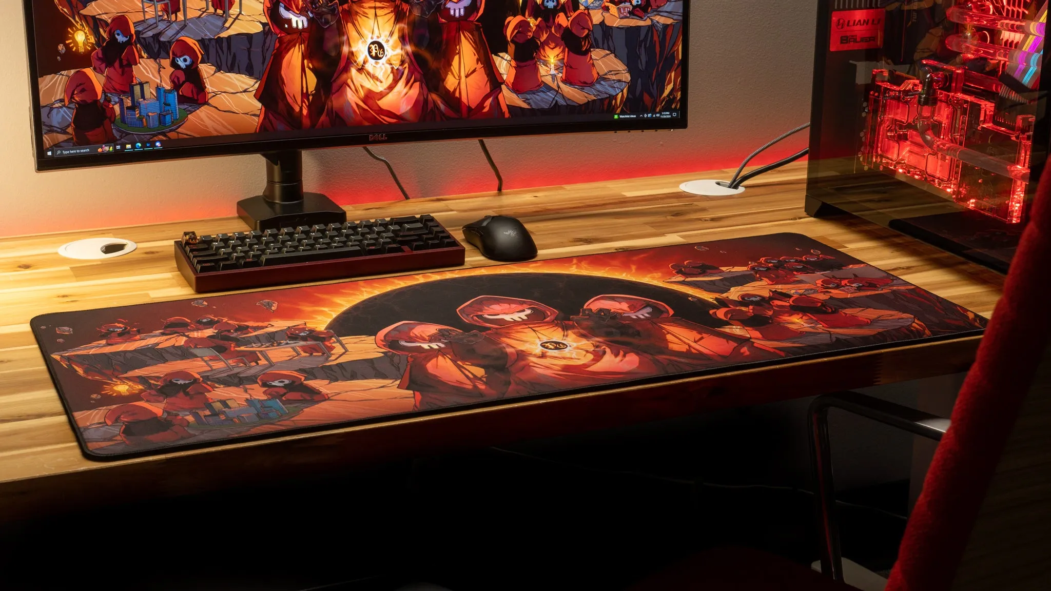 Pravus "Revelation by Dawn" Content Creator Collaboration Gaming Mouse Pad Deskmat