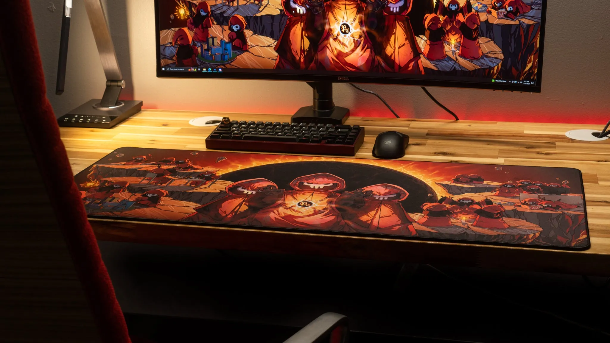 Pravus "Revelation by Dawn" Content Creator Collaboration Gaming Mouse Pad Deskmat