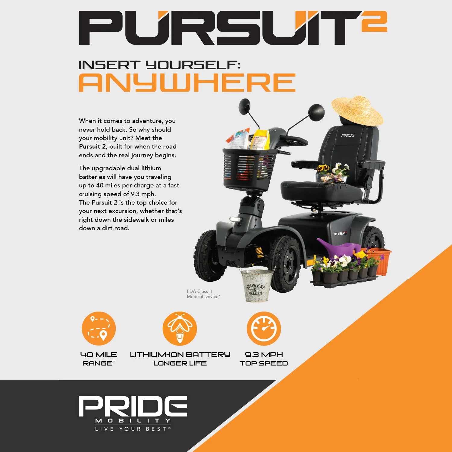 Pride Mobility Pursuit 2.0 SC7132 Mobility Scooter