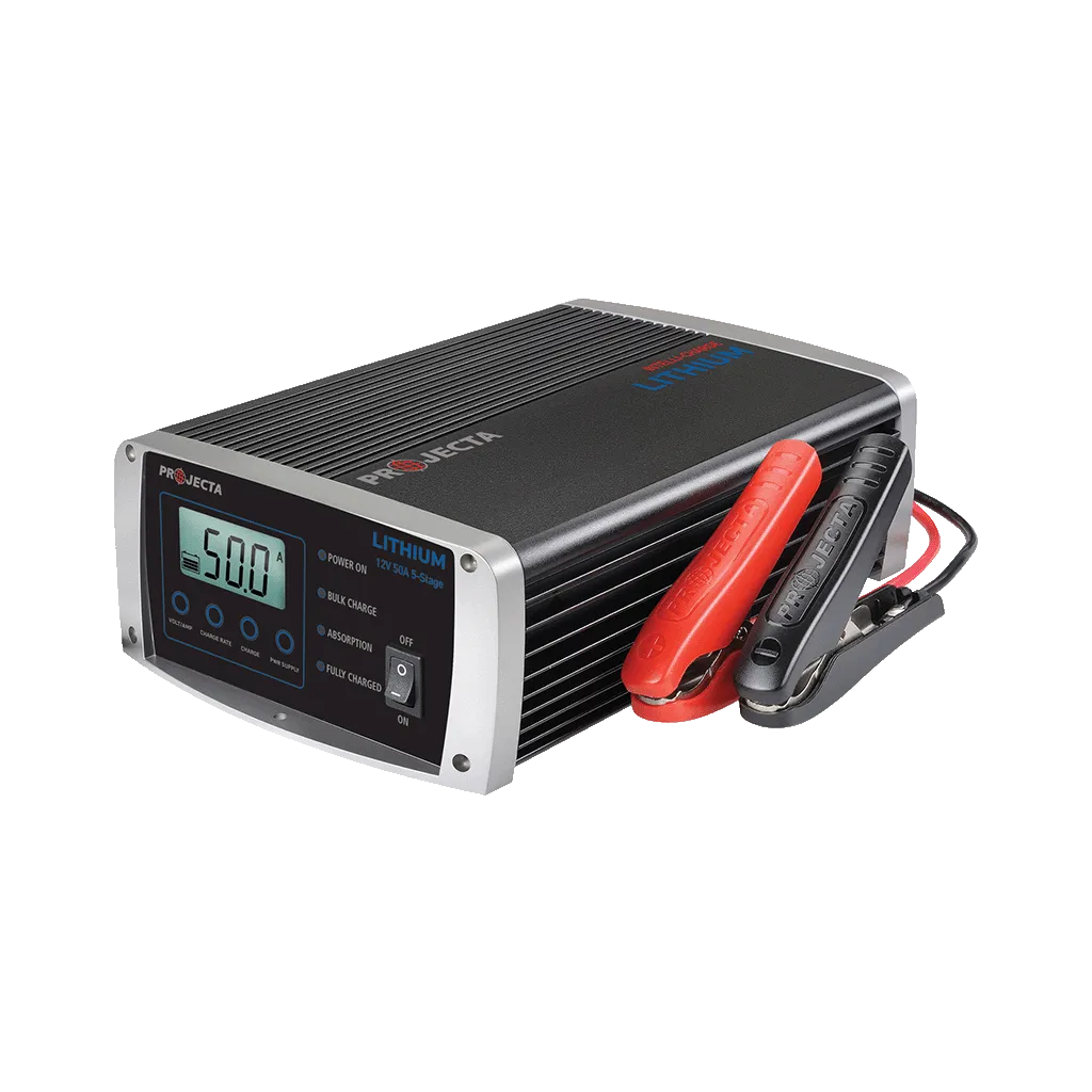 PROJECTA Intelli-Charge 2-50A 12V Lithium Battery Charger 5 Stage Auto IC5000L