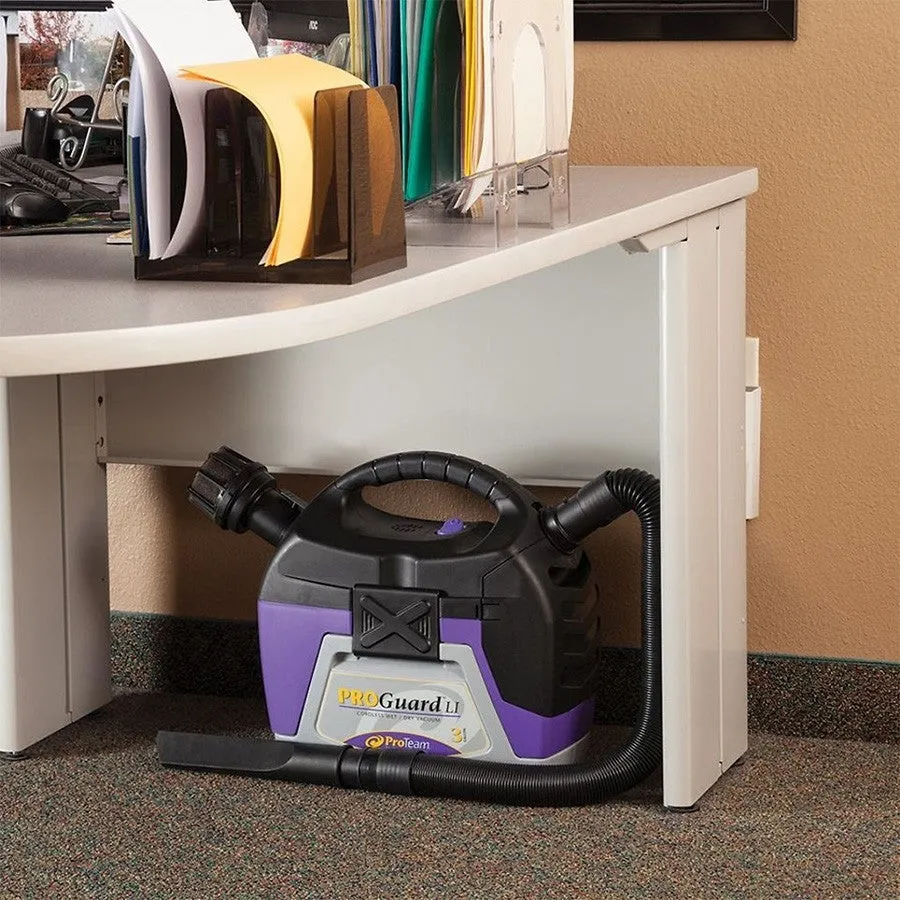 ProTeam® ProGuard™ Lithium Ion Battery Powered Wet/Dry Vacuum w/ Tools - 3 Gallon