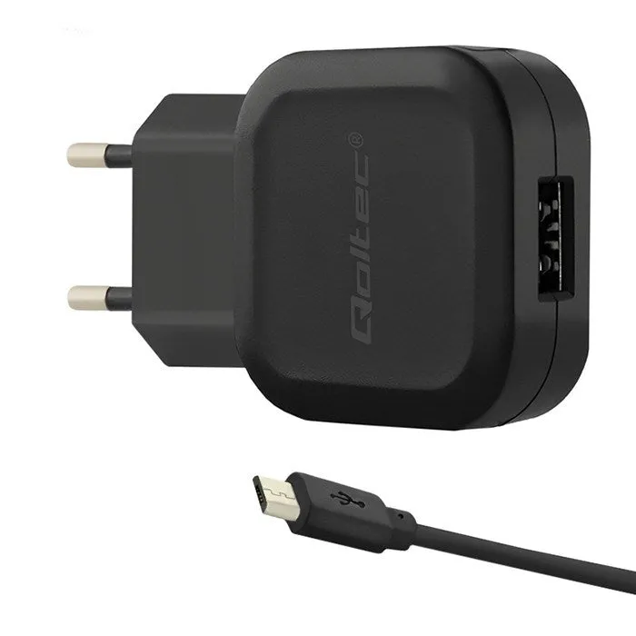 Qoltec 50195 Charger 12W | 5V | 2.4A | Usb   Micro Usb Cable