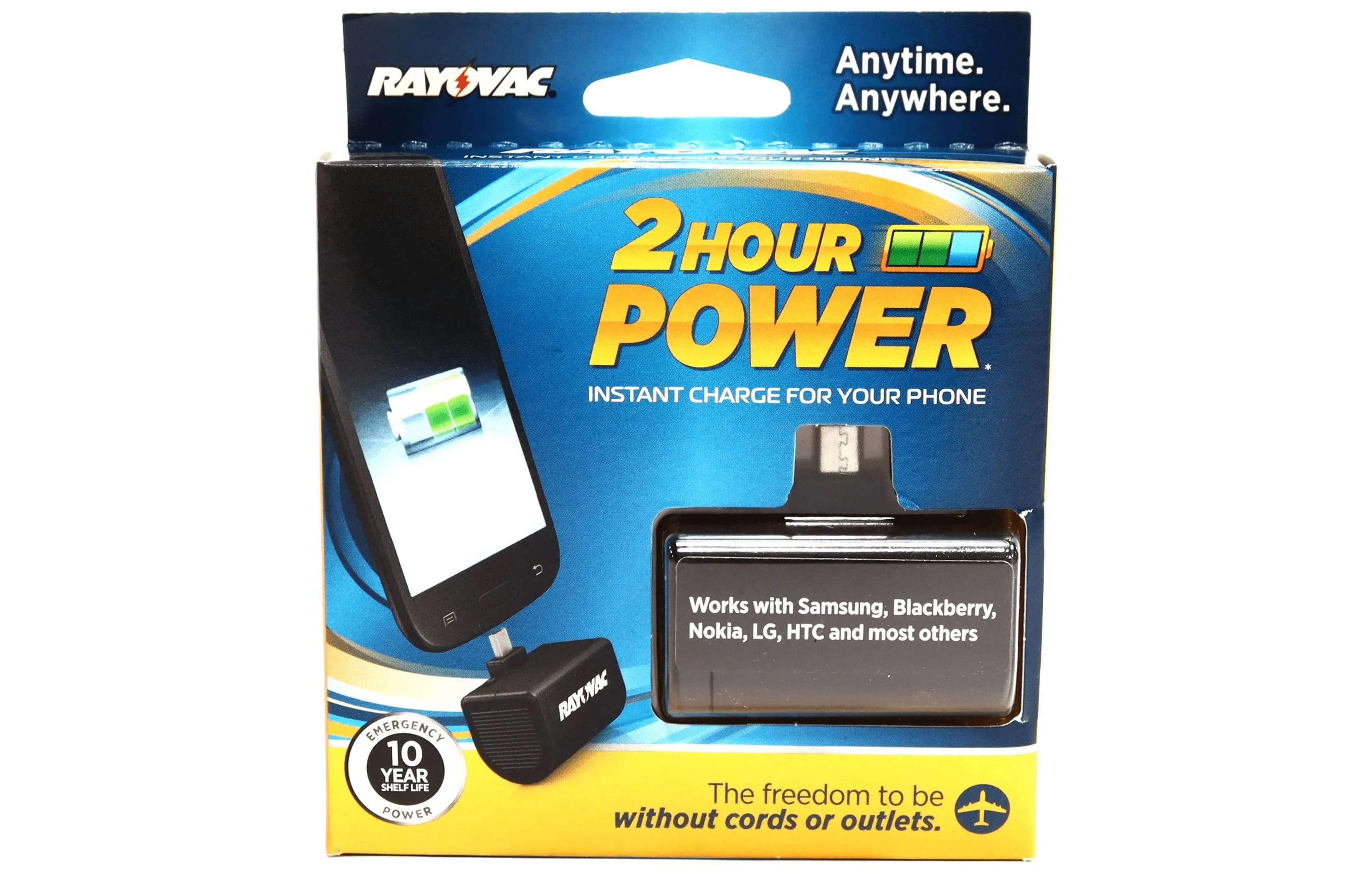 Rayovac PS72-BT6 2 Hour Emergency Charger for Samsung Blackberry