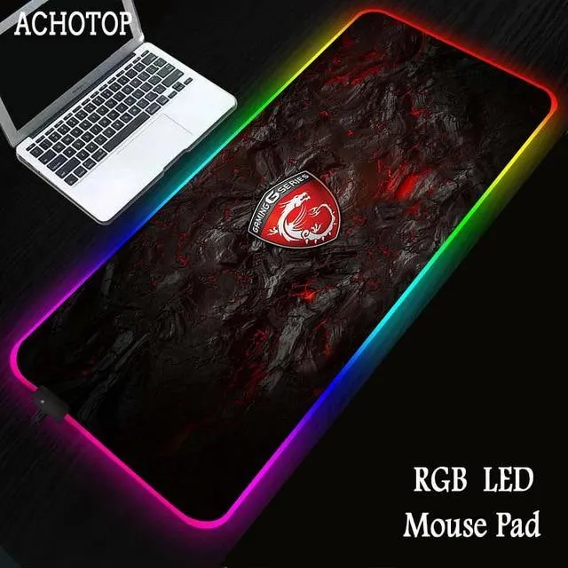 Red Dragon MSI RGB Gaming Large Mouse Pad