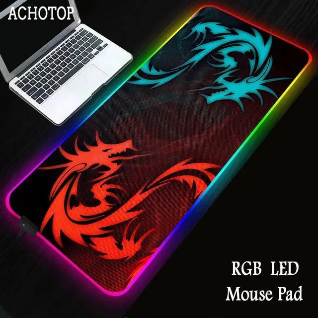 Red Dragon MSI RGB Gaming Large Mouse Pad