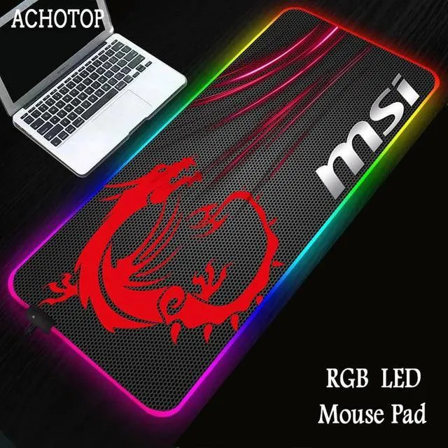 Red Dragon MSI RGB Gaming Large Mouse Pad