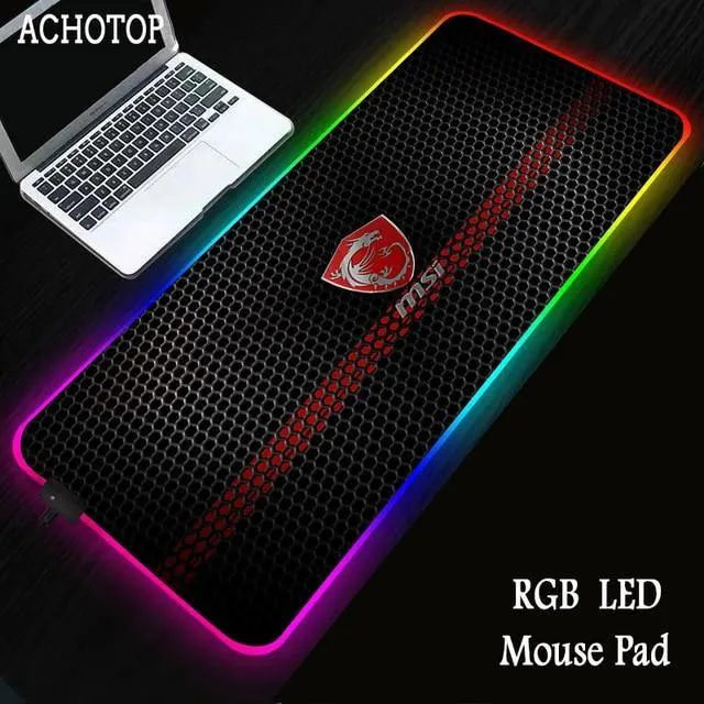 Red Dragon MSI RGB Gaming Large Mouse Pad