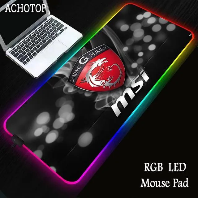 Red Dragon MSI RGB Gaming Large Mouse Pad