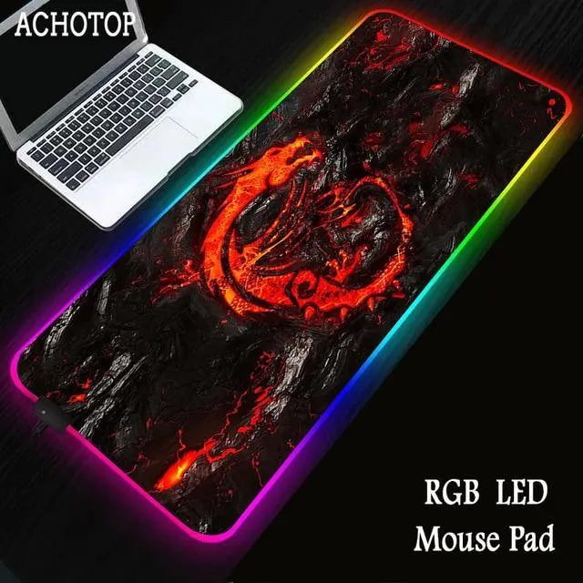 Red Dragon MSI RGB Gaming Large Mouse Pad