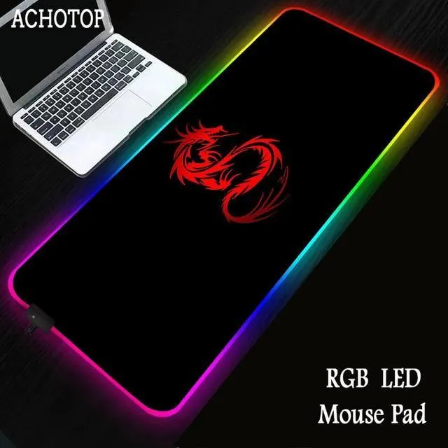 Red Dragon MSI RGB Gaming Large Mouse Pad