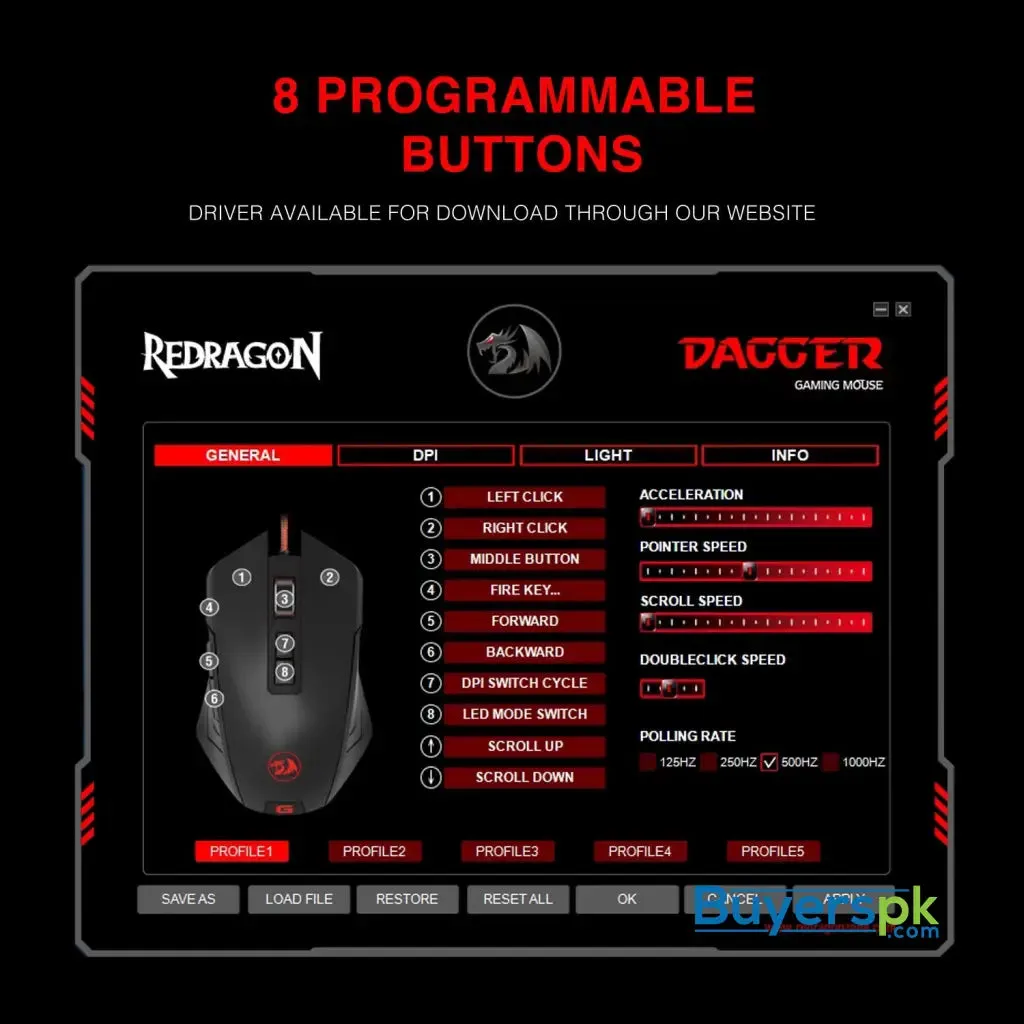 Redragon M715 Dagger Wired Gaming Mouse