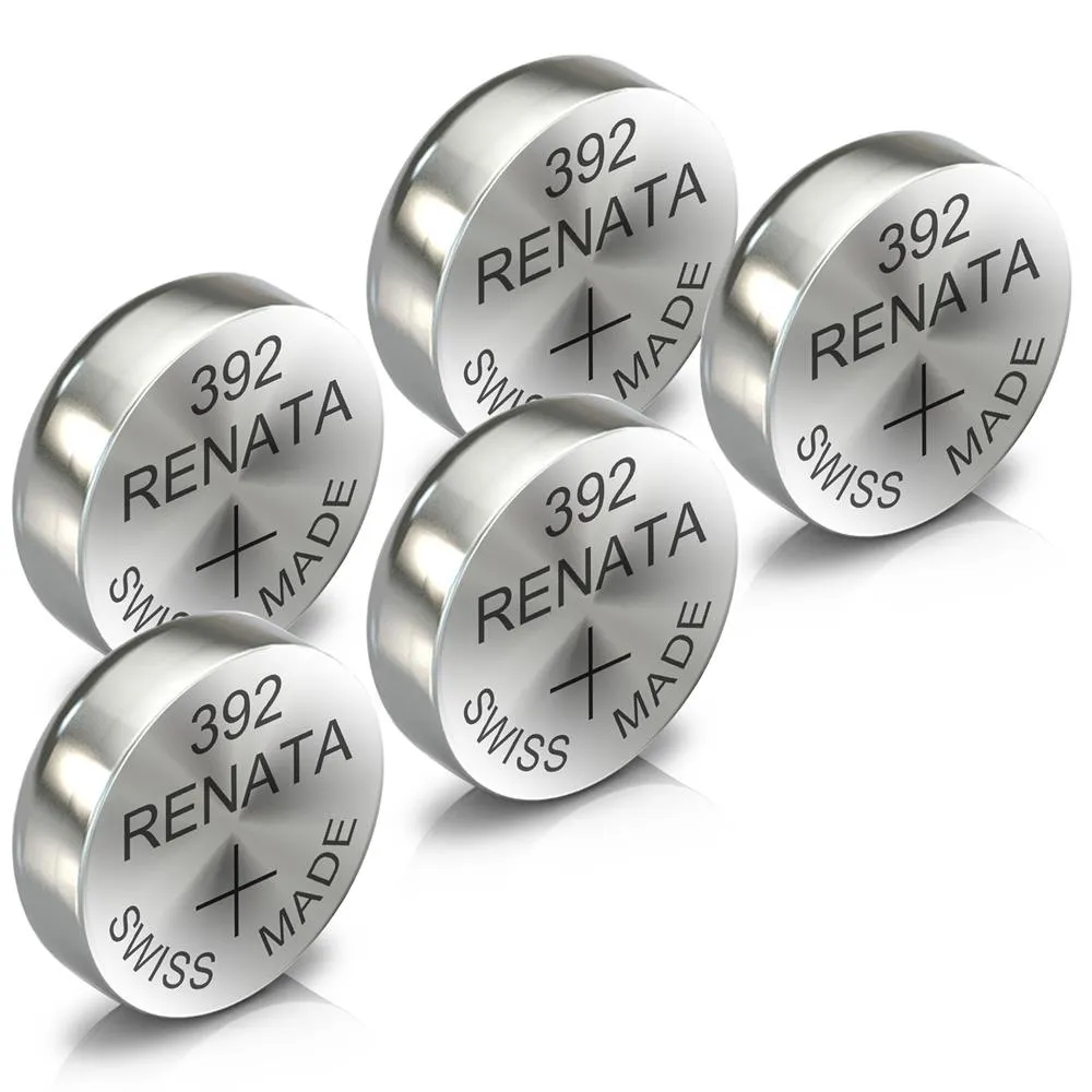 Renata 392 Watch Battery Swiss Made Silver Coin SR736SW 1.55V All Pack