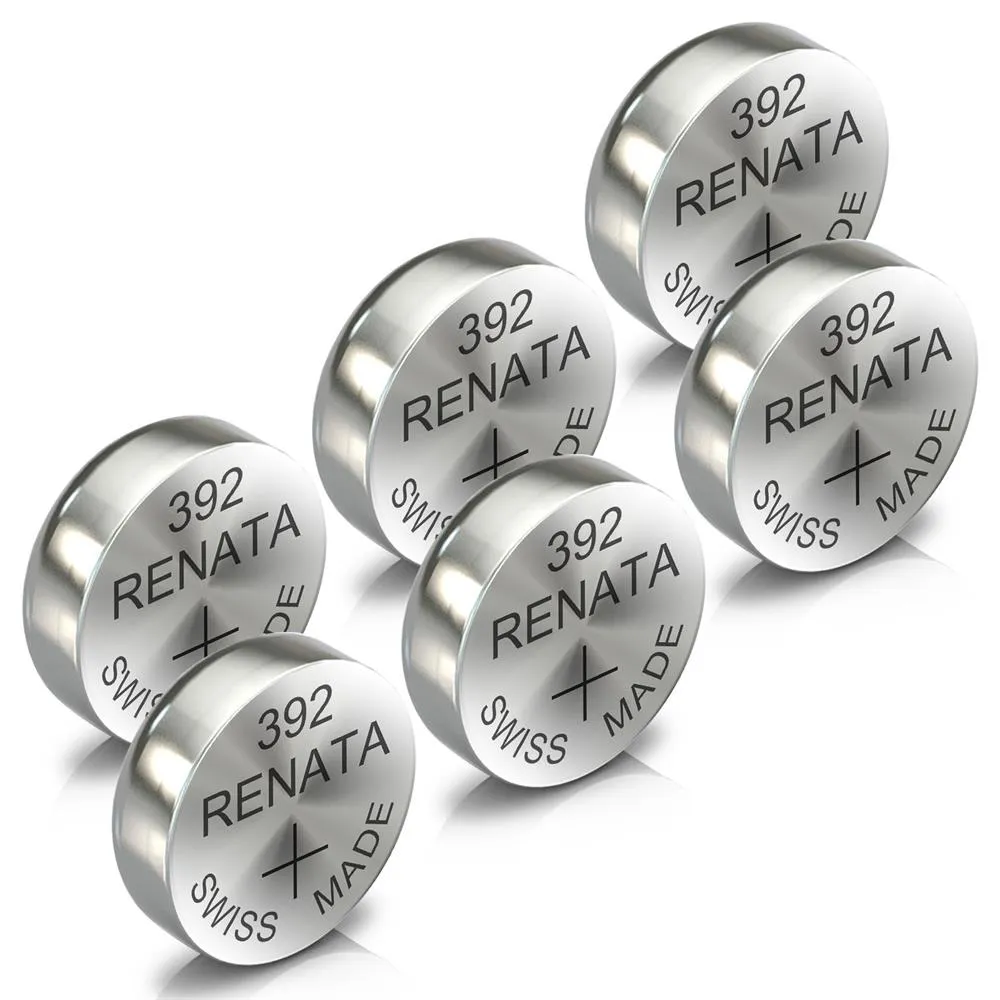 Renata 392 Watch Battery Swiss Made Silver Coin SR736SW 1.55V All Pack