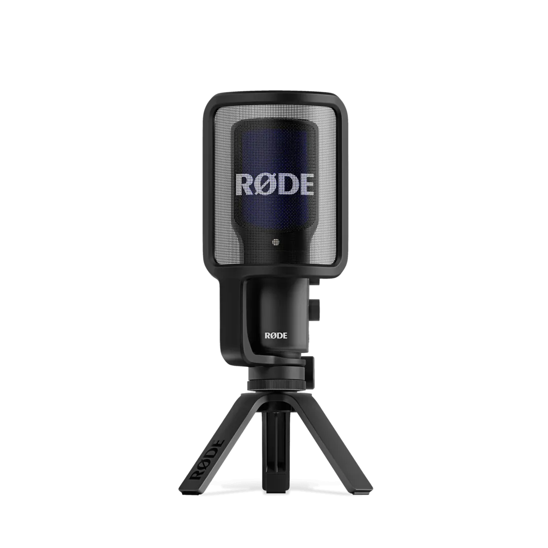 Rode USB   condenser microphone featuring an ultra low noise, high gain Revolution Preamp™