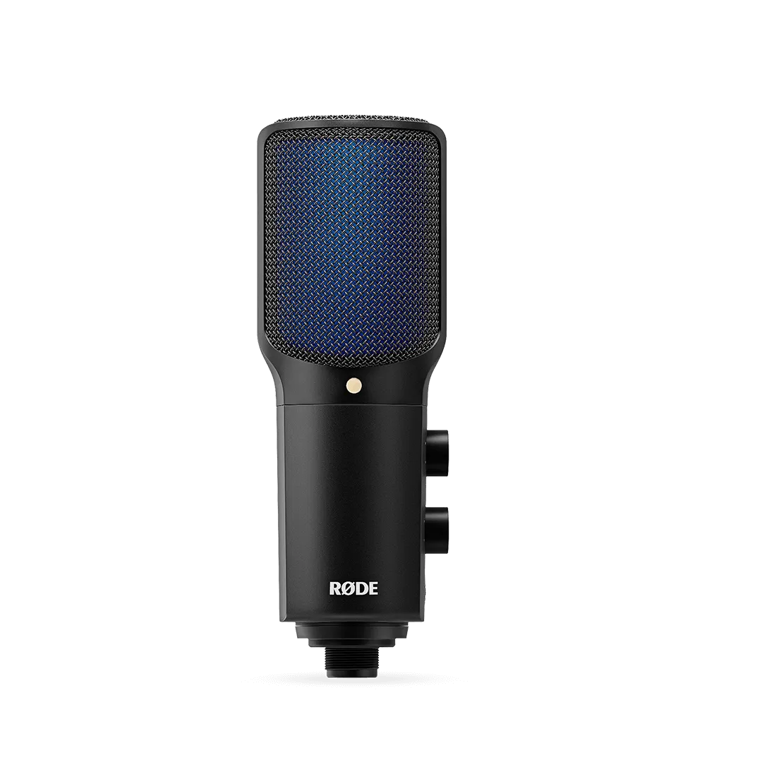 Rode USB   condenser microphone featuring an ultra low noise, high gain Revolution Preamp™