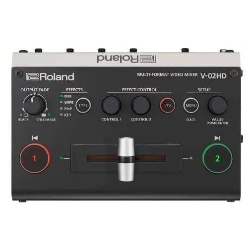 Roland 2 Channel "Micro" AV Switcher With Scalers And USB 3.0 Streaming Converter