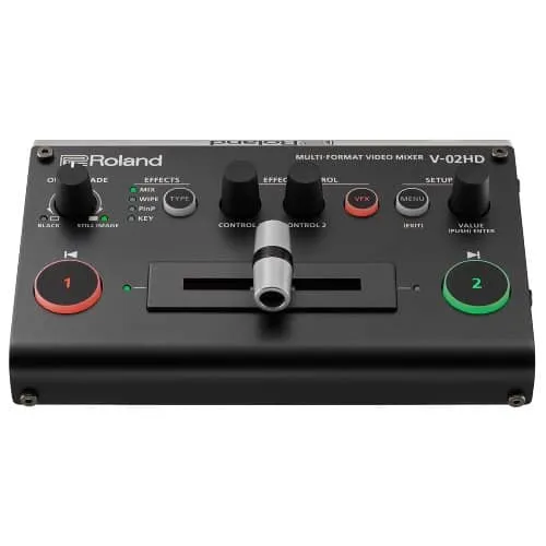 Roland 2 Channel "Micro" AV Switcher With Scalers And USB 3.0 Streaming Converter