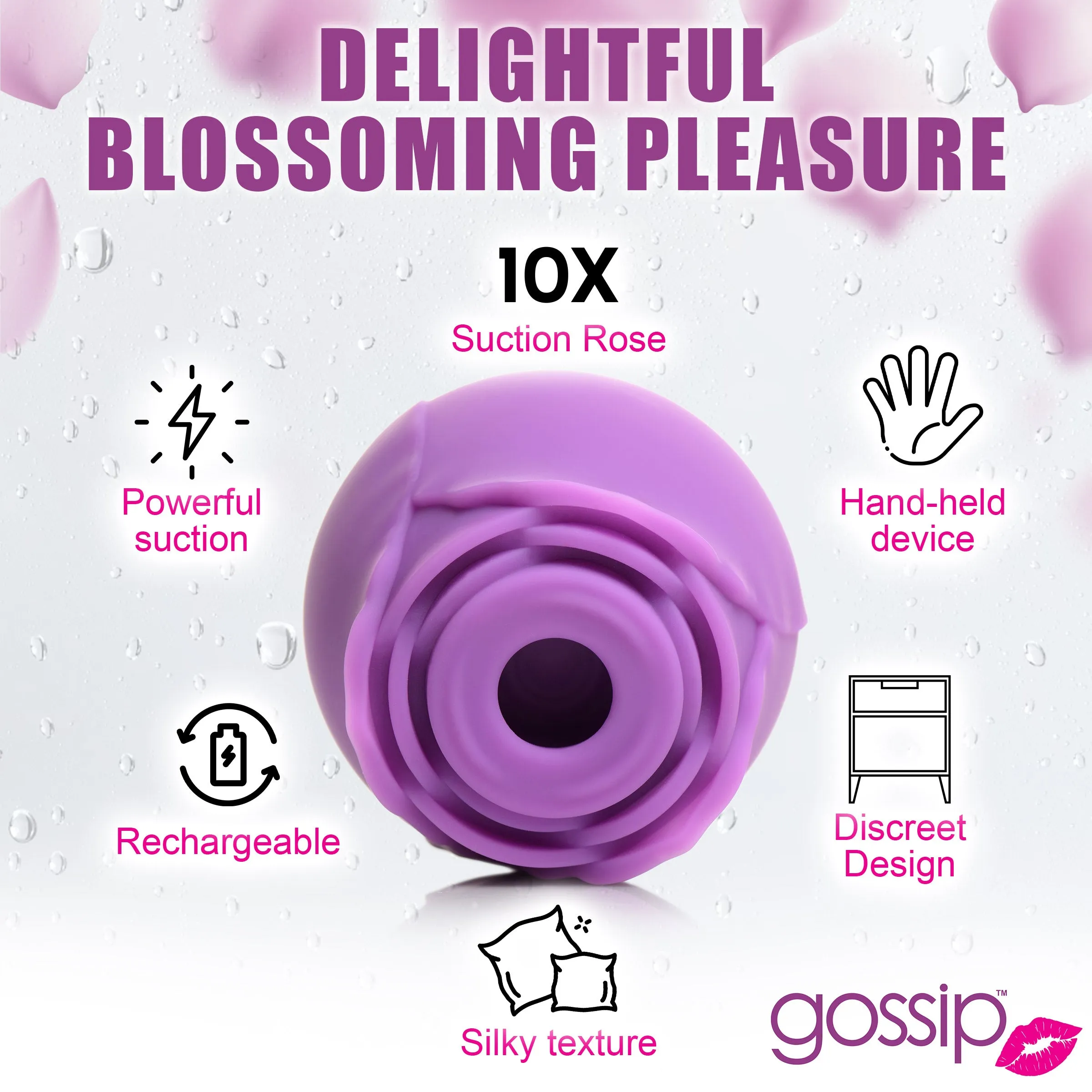 Rose Flirt Silicone Clitoral Stimulator