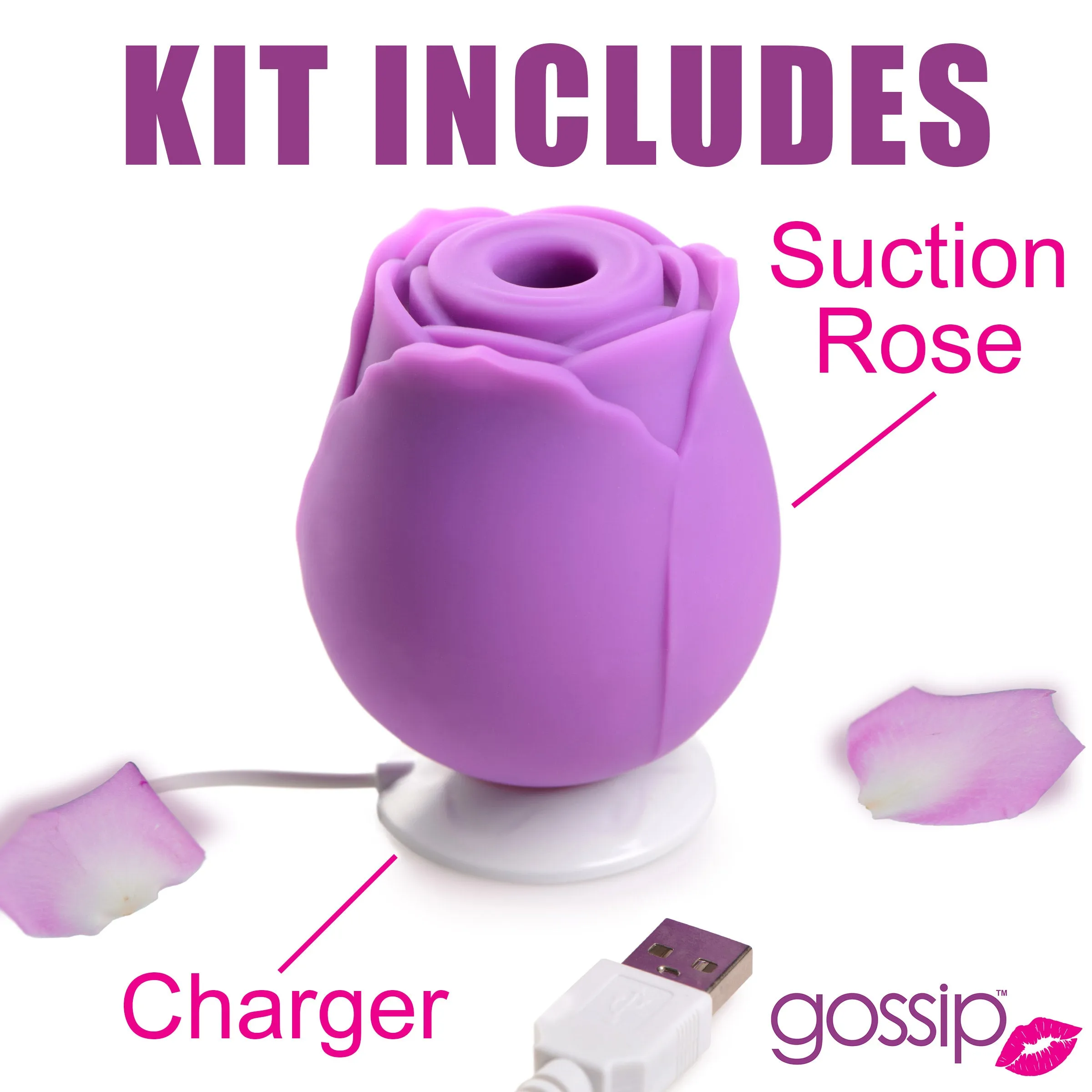 Rose Flirt Silicone Clitoral Stimulator