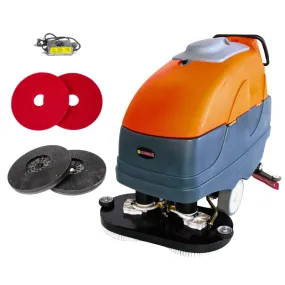 RT120 34" Self-Propelled Floor Scrubber Machine, 33-gal Tank, 75,000 sqft/h | SUNMAX