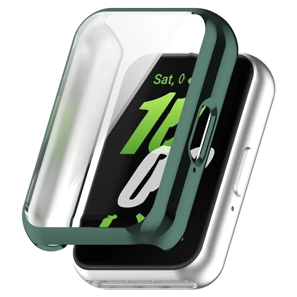 Samsung Galaxy Fit3 Plastik Cover m. Indbygget Skærmbeskytter - Grøn