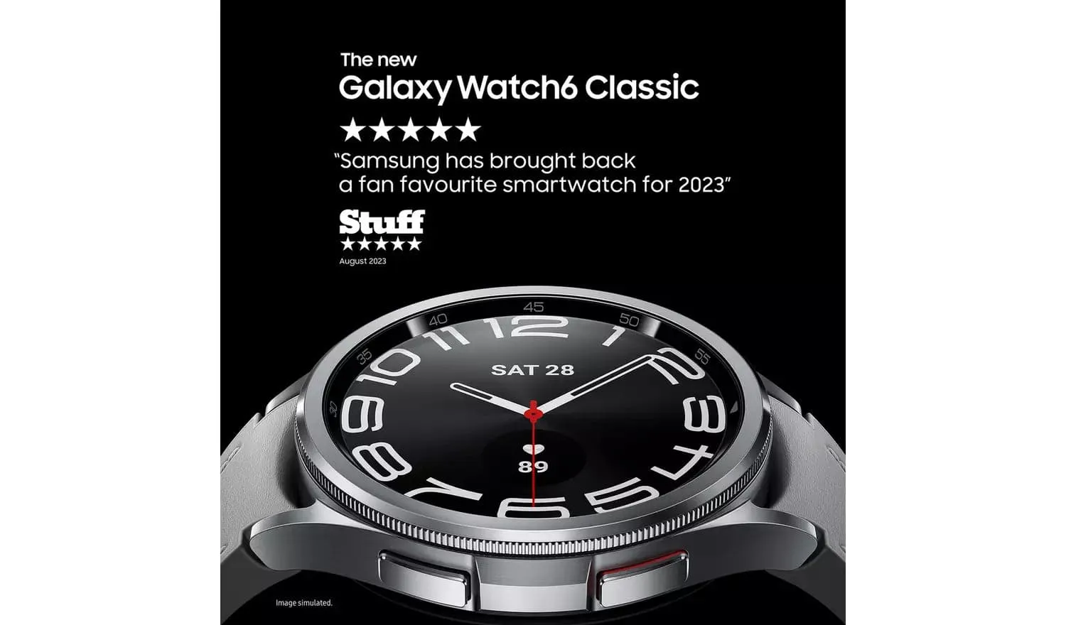 Samsung Galaxy Watch6 Classic 47mm Smart Watch - Black