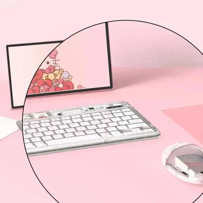 Sanrio Hello Kitty Ambidextrous Mouse and Wireless Keyboard