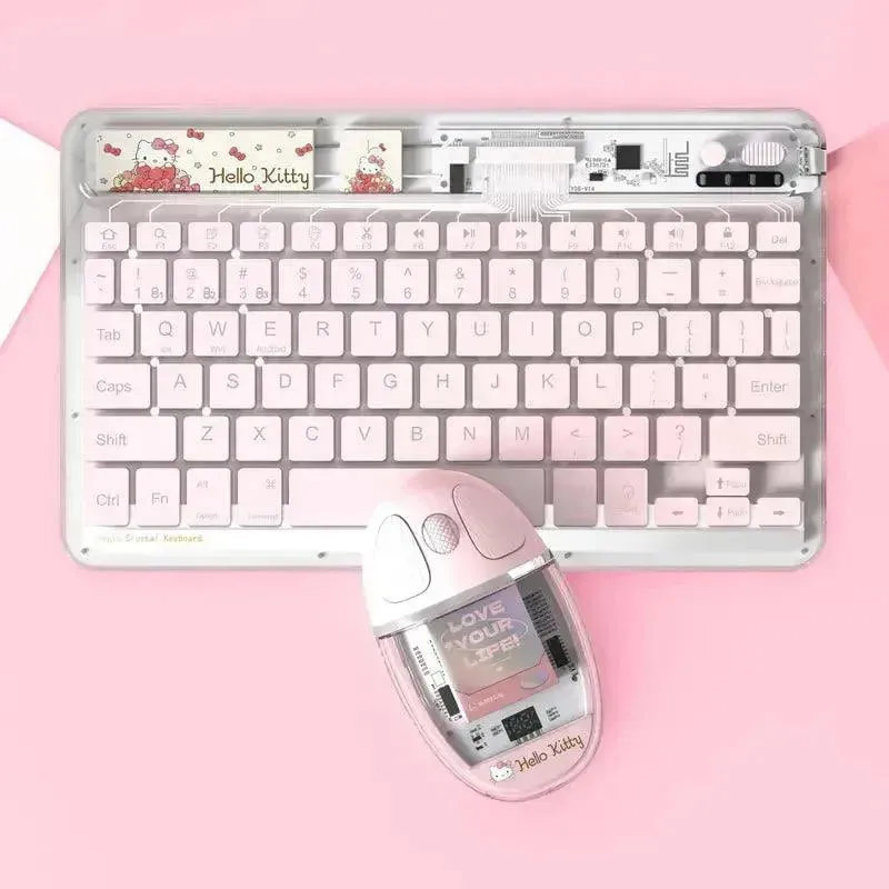 Sanrio Hello Kitty Ambidextrous Mouse and Wireless Keyboard