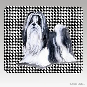 Shih Tzu Houndstooth Mouse Pad