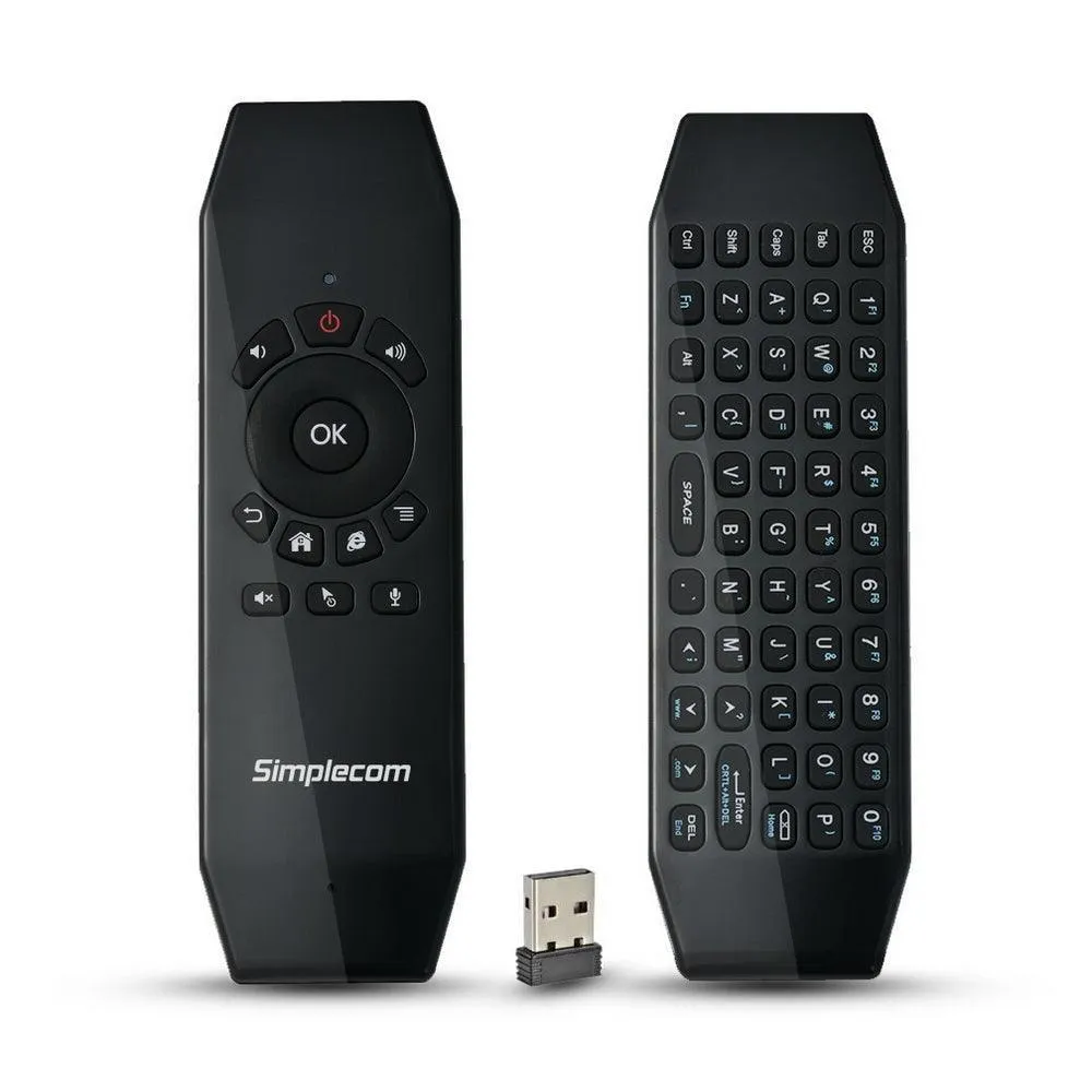 Simplecom RT150 2.4GHz Wireless Remote Air Mouse Keyboard with IR Learning